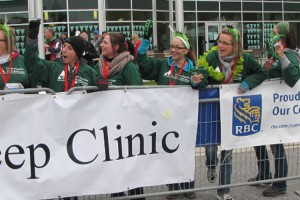 Basket Caisse's cheering at finish line